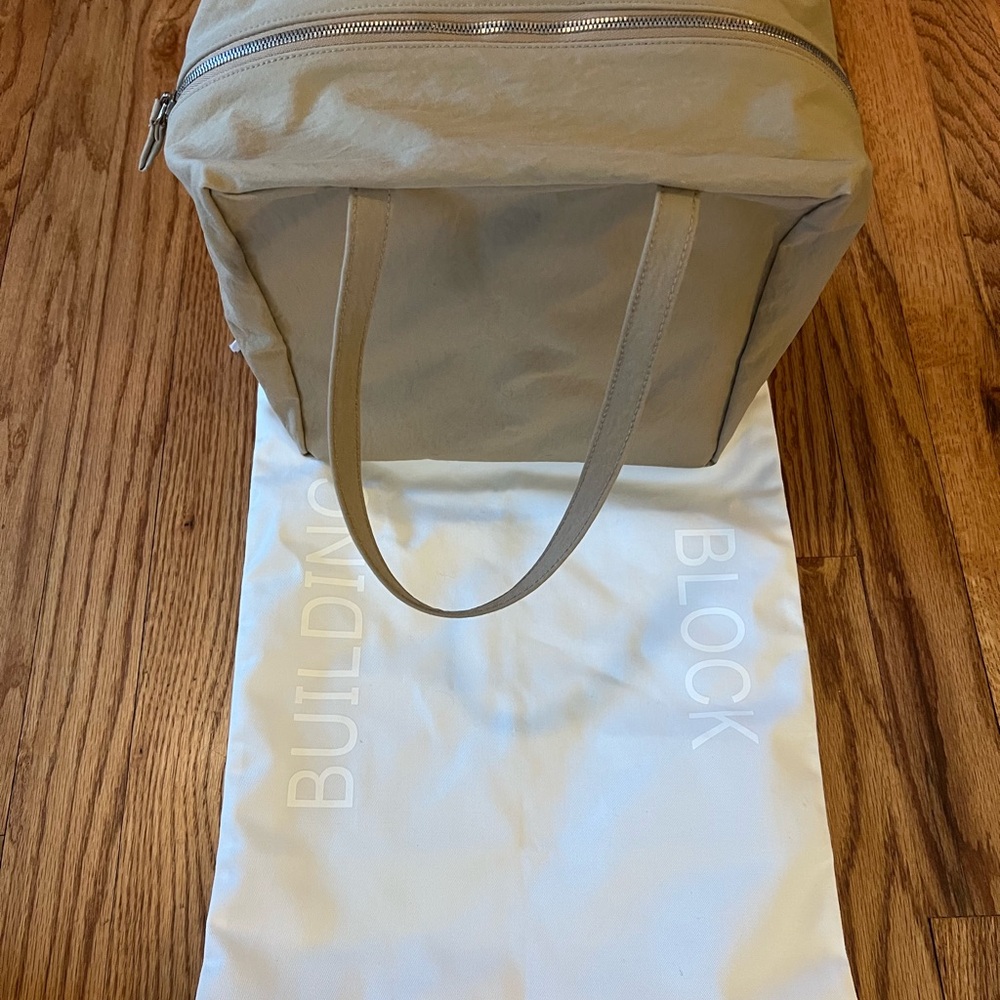 Building Block Tan Tote Bag
